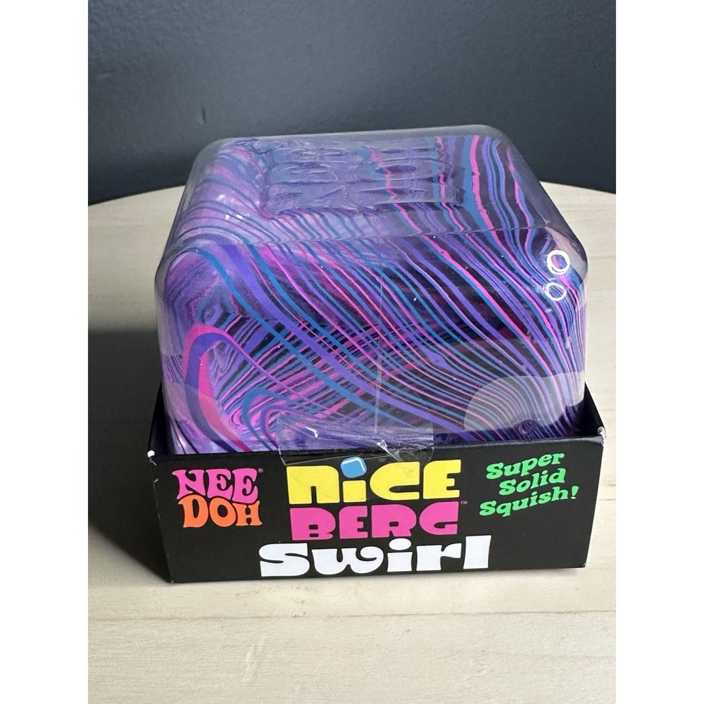 NeeDoh Nice Berg Swirl Super Solid Squish Fidget Sensory Stress Toy New